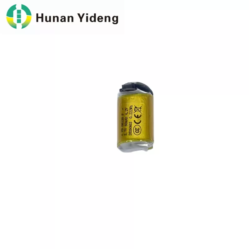 08120 3.7V 60mAh Li полимерна цилиндрична батерия