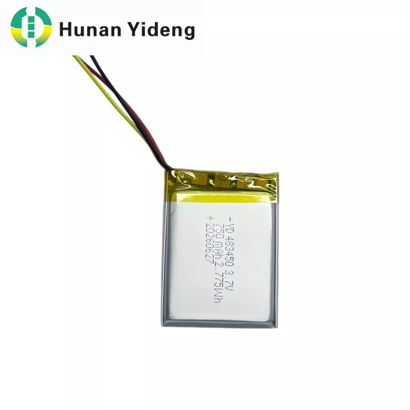 3.7V 750mAh 483447 Малка литиево-полимерна акумулаторна Lipo батерия с голям капацитет