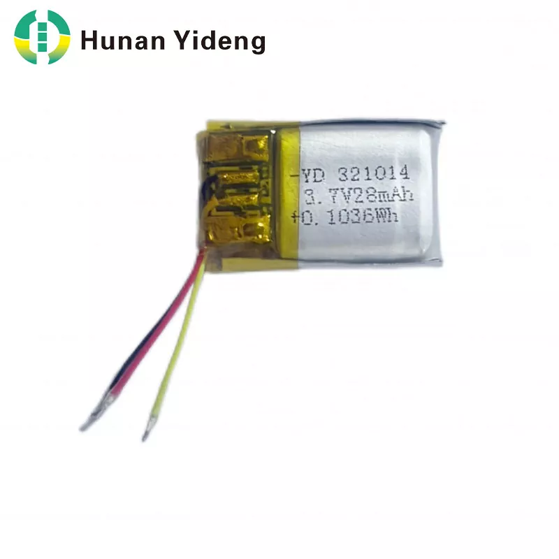 321014 28mah 3.7V акумулаторна малка призматична батерия